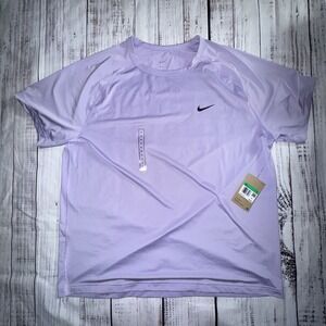 Nike Men's Dri-FIT Ready Fitness T-Shirt Purple Short Sleeve Men's XL NWT $45